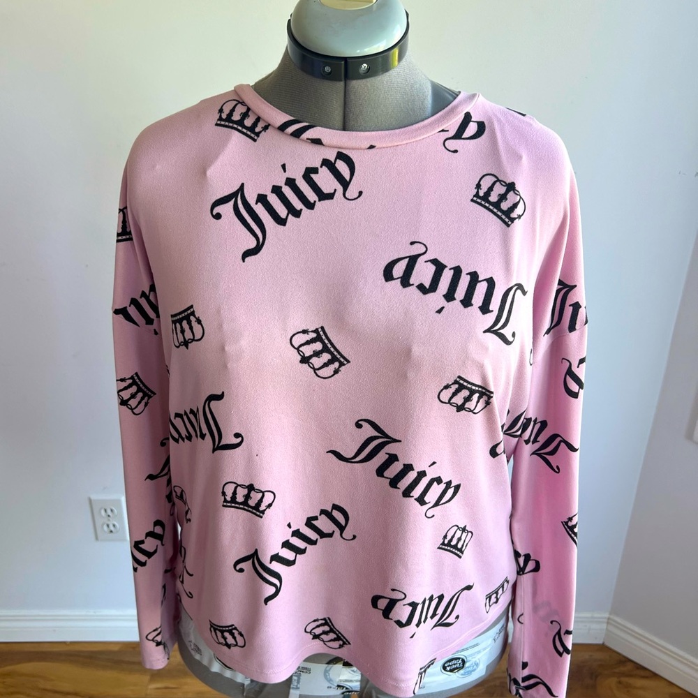 Vintage Juicy Couture Pink Long Sleeve Top Barbie core